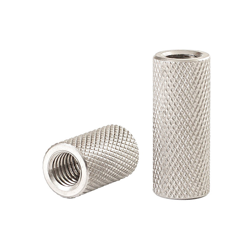 Kacang gandingan knurled silinder bulat